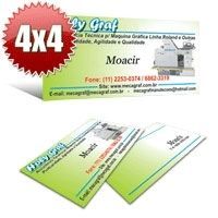 CARTÕES COU. 300g UV TOT FR - 1000 UNID - 4x4