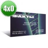 CARTÕES COU. 250g UV TOTAL FR - 100 UNID - 4x0